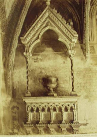 A  funerary monument in the lower church of S. Francesco in Assisi.