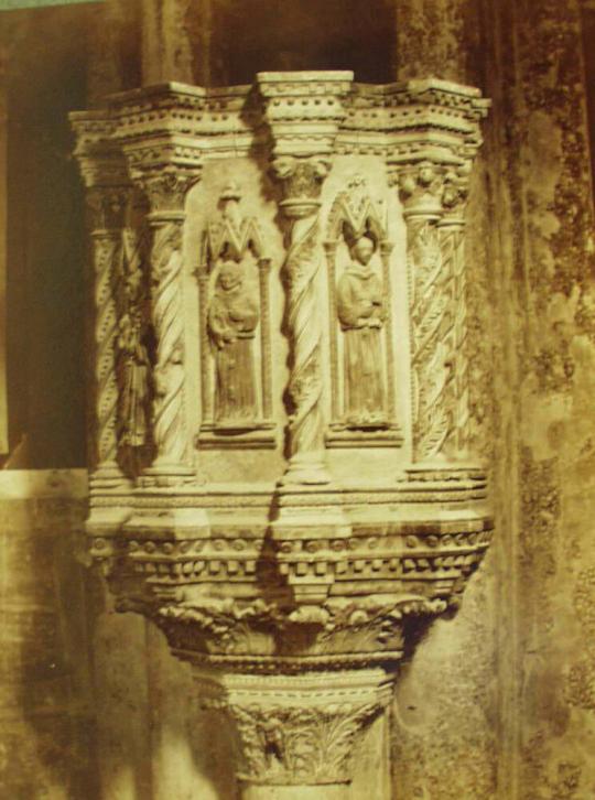 The Pulpit in the Upper Church of S. Francesco in Assisi.