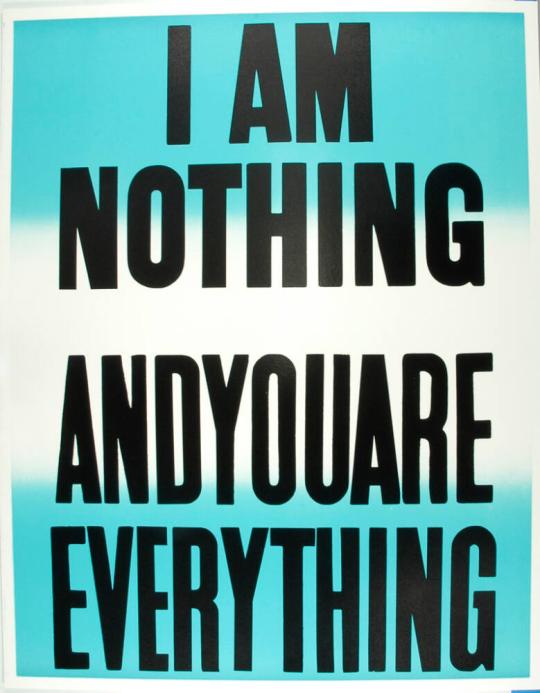 I Am Nothing And You Are Everything from the series If Only God Had Invented Coca Cola, Sooner! Or, The Death of My Pet Monkey