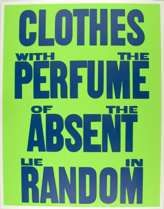 Clothes with the Perfume of the Absent Lie in Random from the series If Only God Had Invented Coca Cola, Sooner! Or, The Death of My Pet Monkey