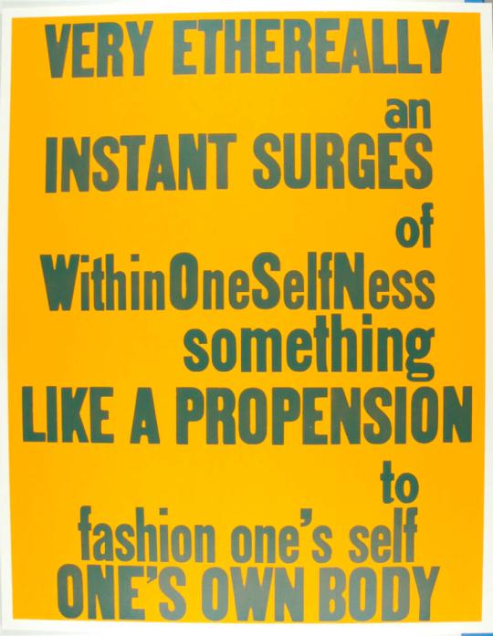 Very Ethereally an Instant Surges of Within Oneselfness / Something Like a Propension to Fashion One's Self One's Own Body from the series If Only God Had Invented Coca Cola, Sooner! Or, The Death of My Pet Monkey