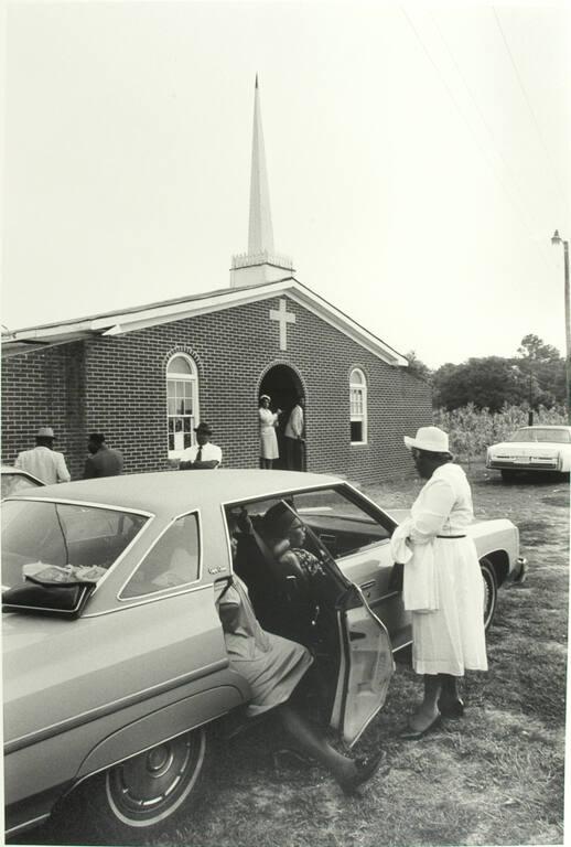 Before Sunday evening service, St. Helena Island, South Carolina