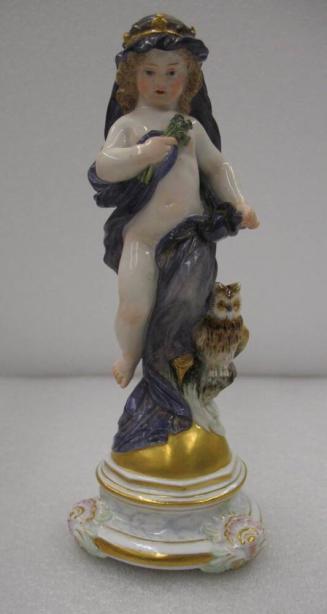 Figure of Child/Cupid with Owl