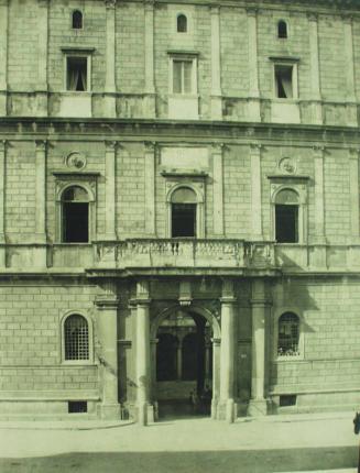 The Entranceof the Cancelleria Palace
