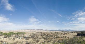 Fig. 1. David Taylor, Lochiel, Arizona / La Noria, Sonora, Mexico (with vehicle barrier), from  ...