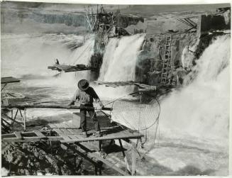 Salmon Fishing, Celilo Falls, Oregon