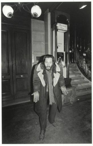 New Year's Eve 1984-Paris, France-Man Dancing in Front of Dior Boutique