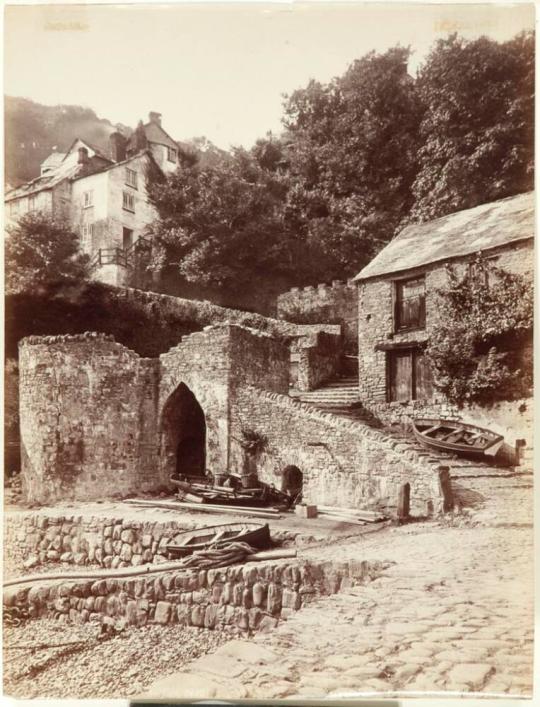 Clovelly, Entrance to the Village from Pier