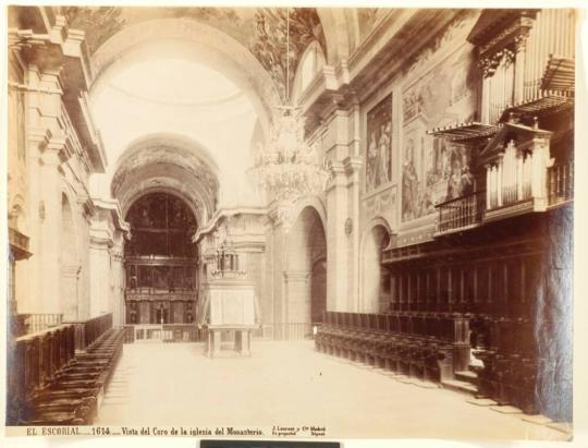 El Escorial, Vista del Coro de la iglesia del Monasterio