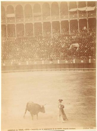 Bullfights: Lagartijo, at the end of a pass