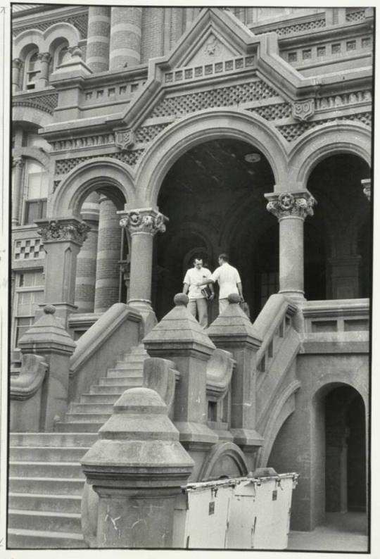 University of Texas Medical School, detail of front entry