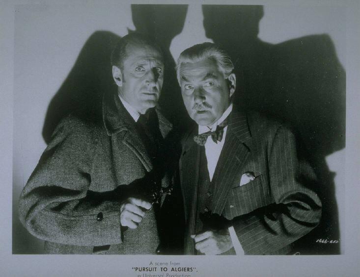 Basil Rathbone and Nigel Bruce in