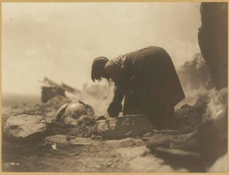 Potter Building Her Kiln