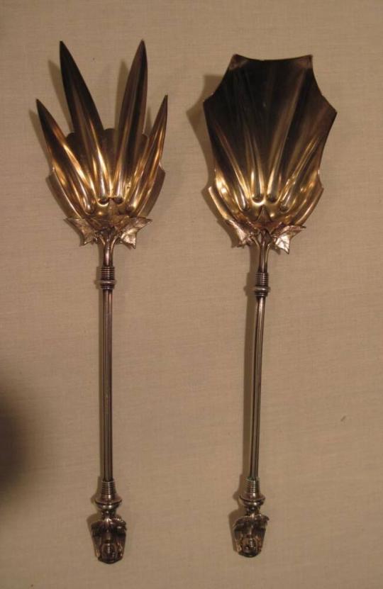 Serving Fork and Spoon