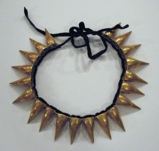 front of necklace