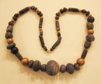Necklace Assembly with Spherical and Cylindrical Beads