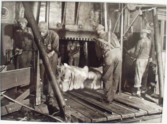 Bale of Cotton after compression.  Memphis, Tenn.