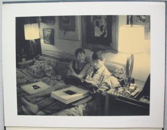 Untitled (Don Donaghy and his second wife, Maggie, reviewing prints)