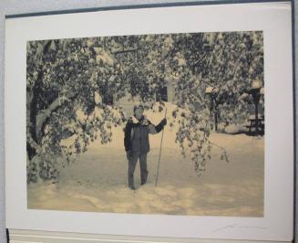 Untitled (Don Donaghy standing in the snow)