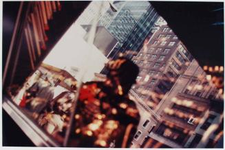 New York, N.Y. [abstraction; reflections in window]