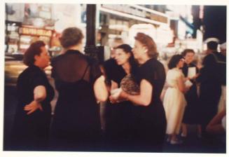 New York, N.Y. [Four women in black dresses]