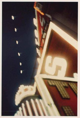 New York, N.Y. [abstraction, looking up at broadway lights]
