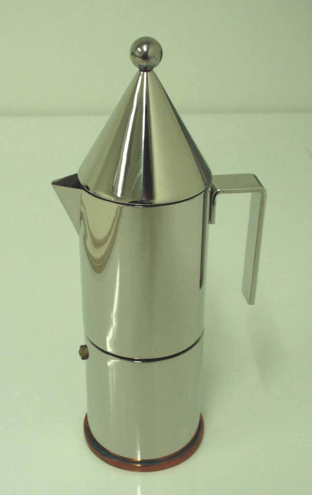 La Conica stainless steel coffee maker in silver - Alessi