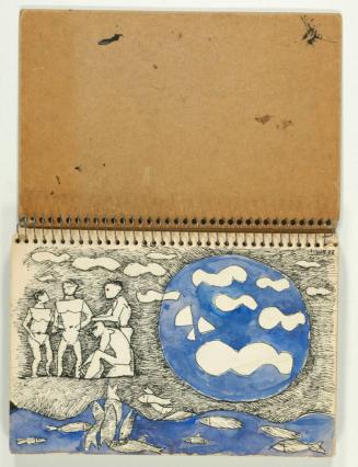 Cuaderno con veintiocho páginas de dibujos (figuras)