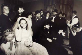 Hassidic Bride on the Cell Phone