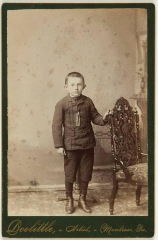 [Portrait of a Boy with Left Hand on Chair]