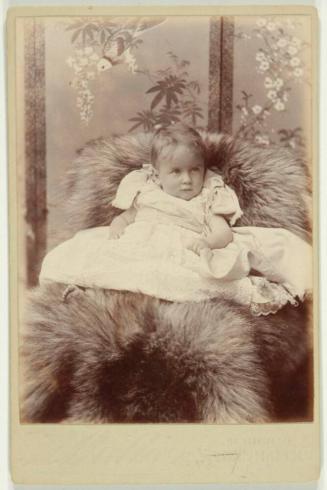 [Portrait of a Baby on Fur Rug]