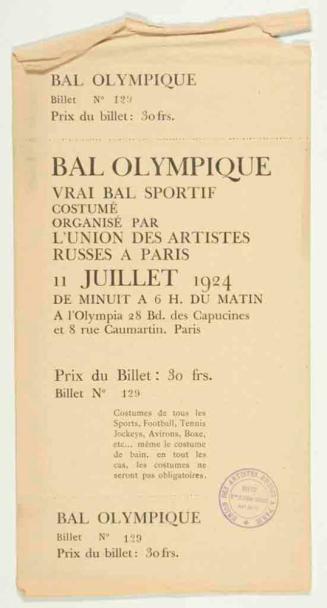 Bal Olympique Ticket