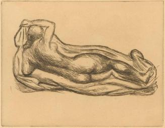 Reclining Nude with Drapery