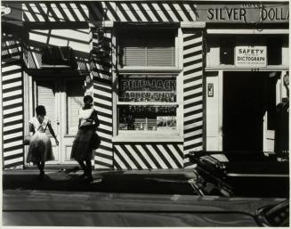 Women in Front of Barber Shop, New Orleans