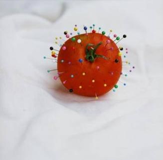 Tomato with Push Pins
