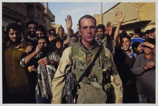 Marine on Patrol in Baghdad