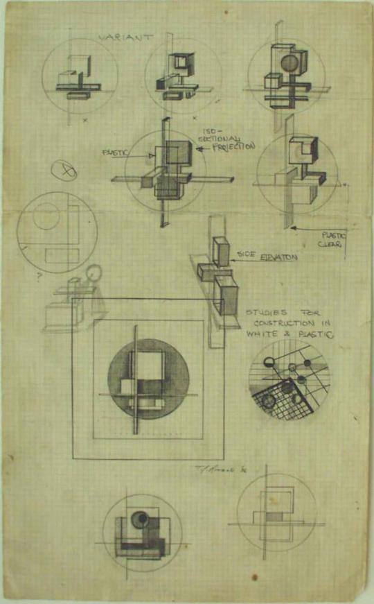 Studies for Construction in White and Plastic