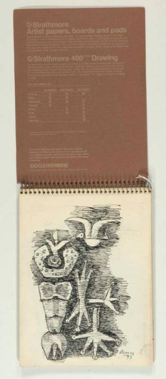 Cuaderno con dieciséis páginas de dibujos (figuras)