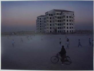 Unfinished, speculative property development near Kabul Airport.