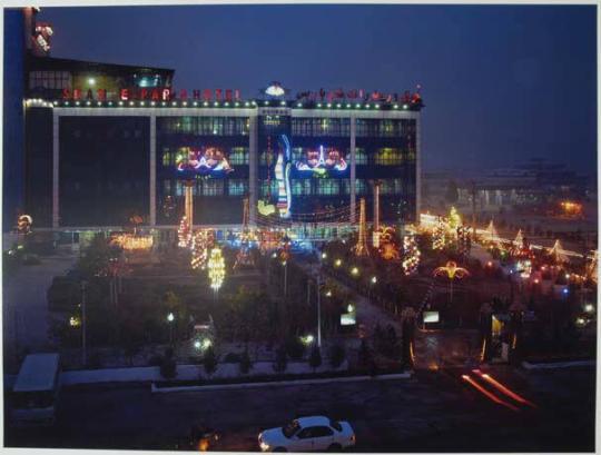 The Sham-e-Paris (‘Parisian Evenings’) wedding hall in the Taymani neighbourhood. Common in Pakistan, these huge wedding complexes have sprung up all over Kabul with dining and entertainment halls to seat a thousand on each storey and even an on-site honeymoon hotel.