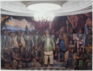 ‘The Museum Of The Jihad’ in Herat. In the centre of the tableau of anti-Soviet mujahedeen guerrillas is Ismail Khan, one-time Governor of Herat and minister in the national government. Mythologising their role in the Jihad helps justify their control and ownership of Afghanistan’s modern warlord economy.