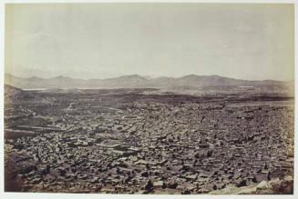Panorama Of The City Of Cabul & Surroundings. Taken from Bala Buhj. Shepur in the Distance.