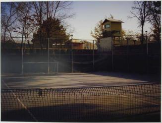 The tennis court of the British Embassy.