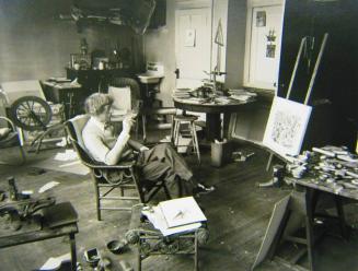 John Marin in his Studio, Hoboken, New Jersey