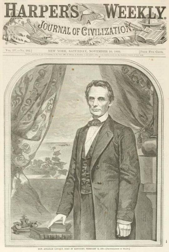 Hon. Abraham Lincoln, Born in Kentucky, February 12, 1809