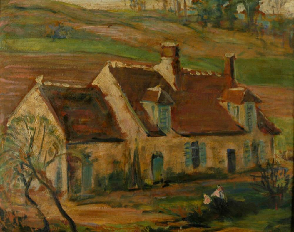 Farmhouse Near Moret All Works The MFAH Collections