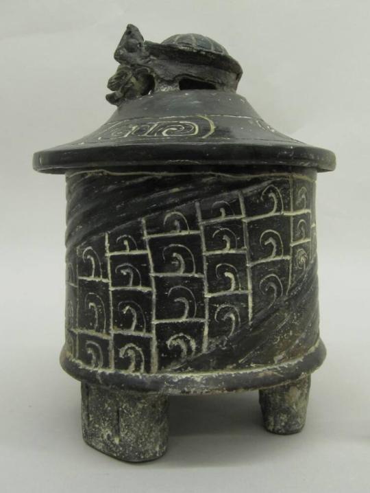 Tripod  Vase with God N Handle