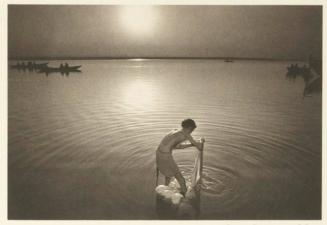 Pilgrim Bathing in Ganges