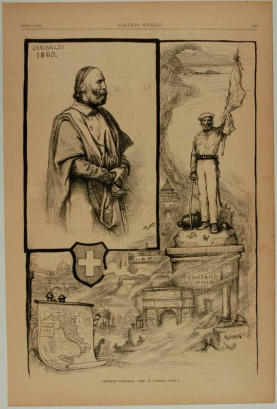 Giuseppe Garibaldi: Died at Caprera, June 2