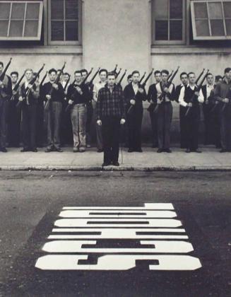 Before Pearl Harbor.  ROTC at Mission High School, San Francisco